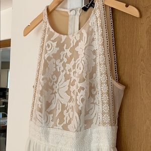 Lulu’s Forever and Always White Lace Maxi Dress